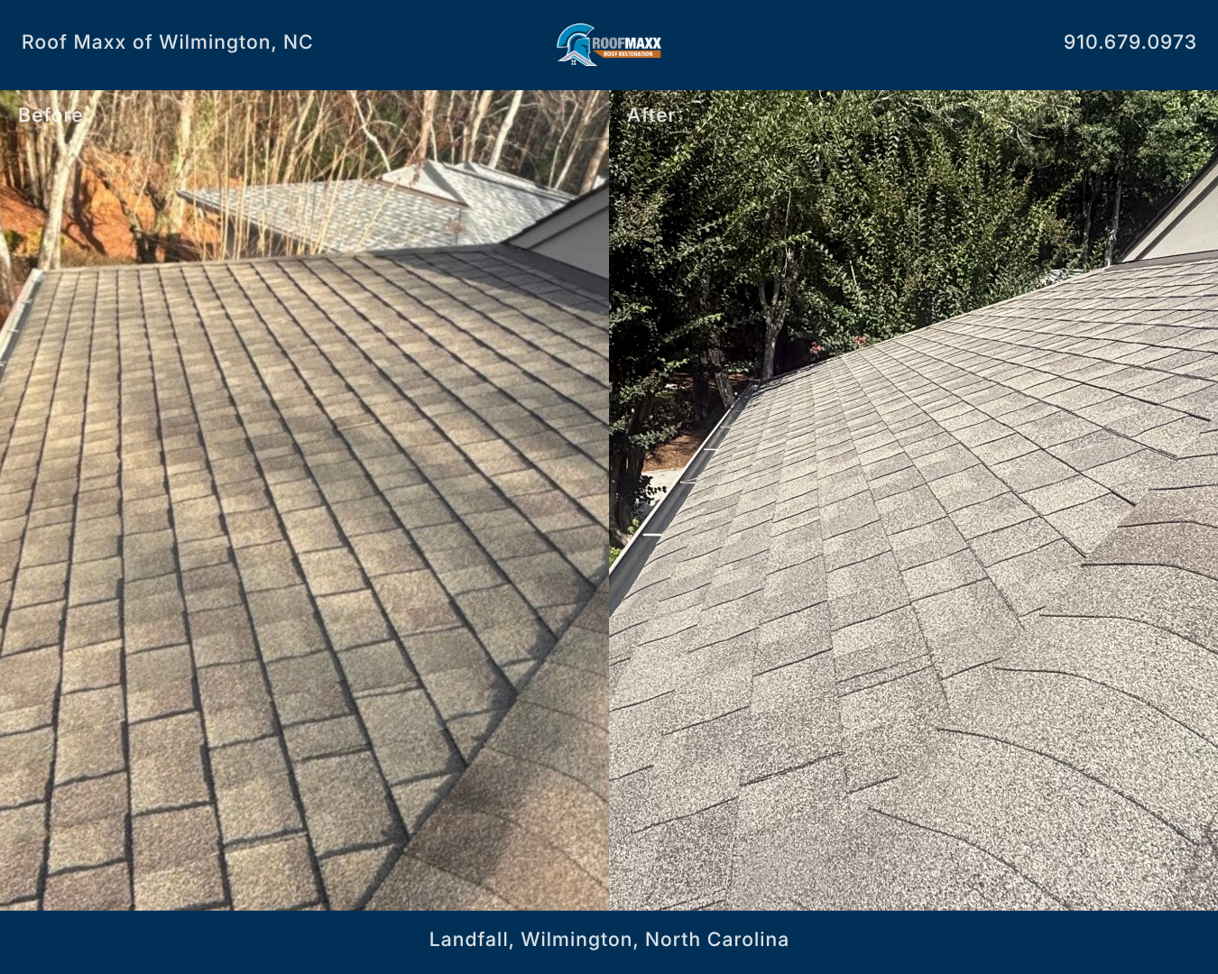 Local Roof Maxx before and after project