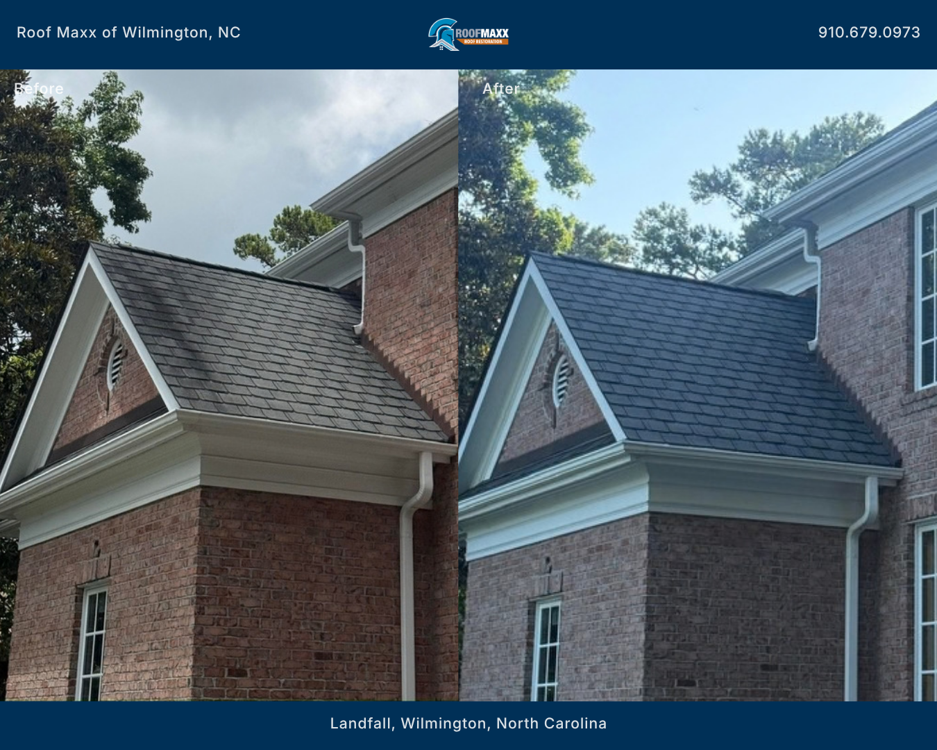 Local Roof Maxx before and after project