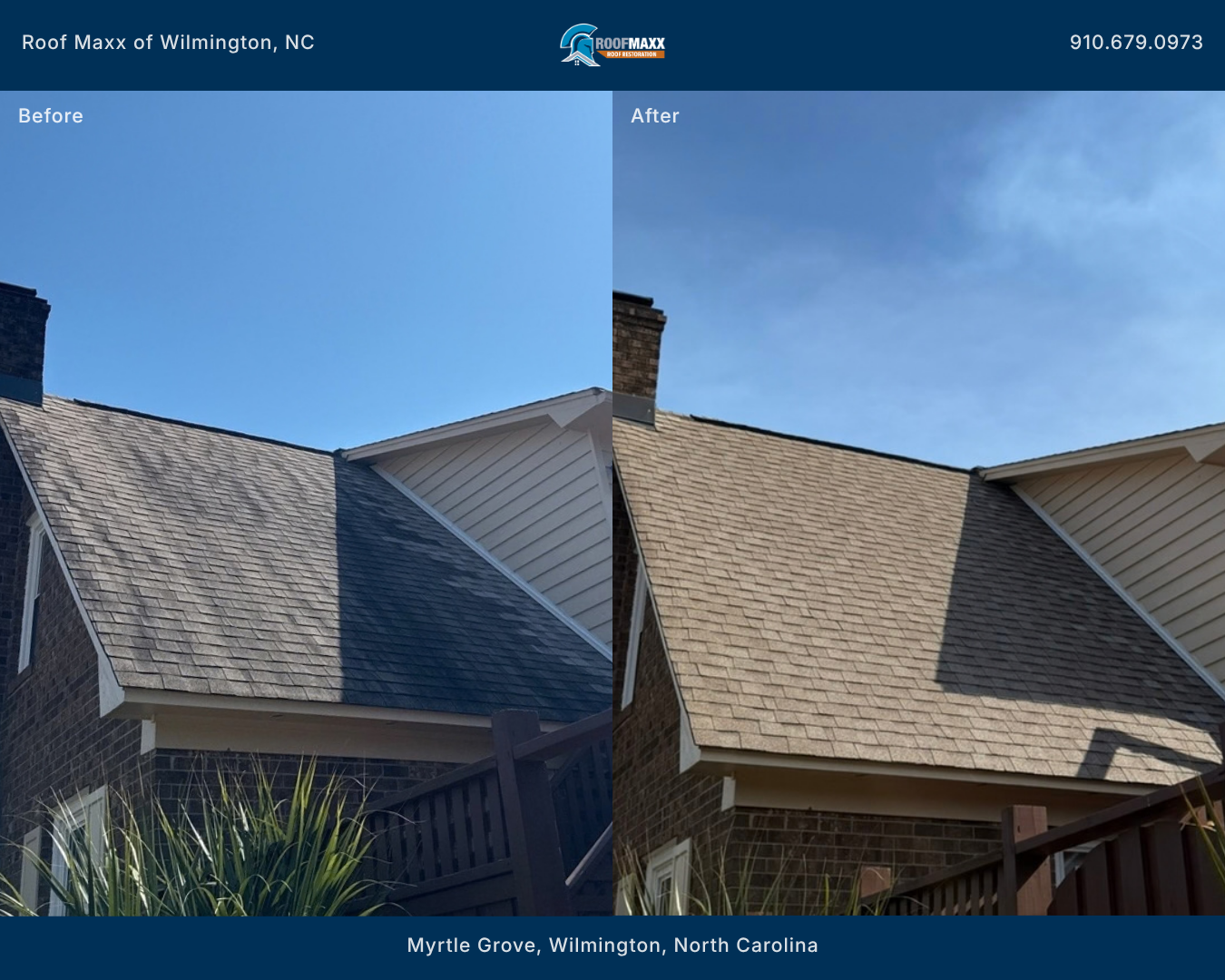 Local Roof Maxx before and after project