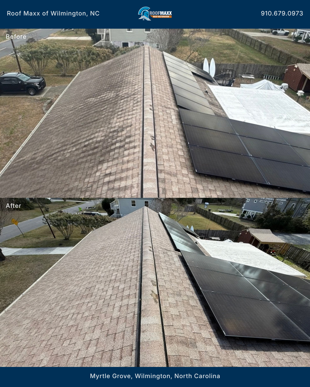 Local Roof Maxx before and after project