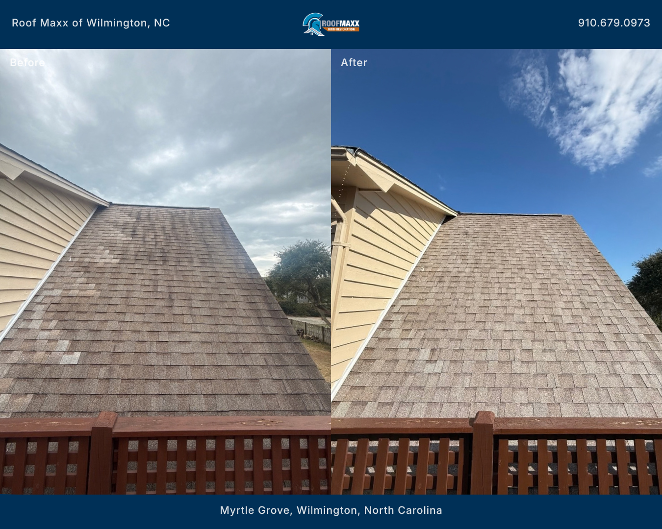 Local Roof Maxx before and after project